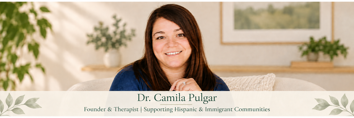 Camila Pulgar, founder and therapist supporting Hispanic and immigrant communities