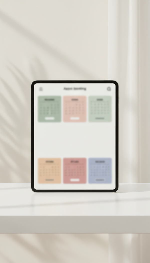 Tablet Booking Calendar for Flexible Scheduling